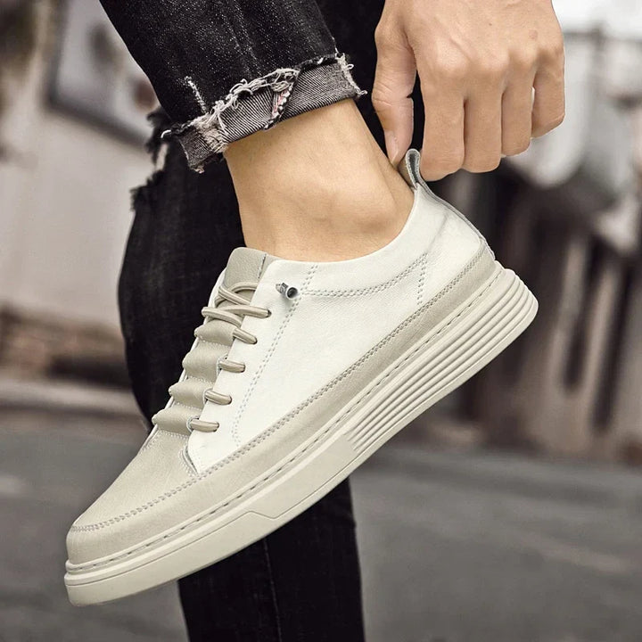 Giovanni Crest Italian Leather Sneakers