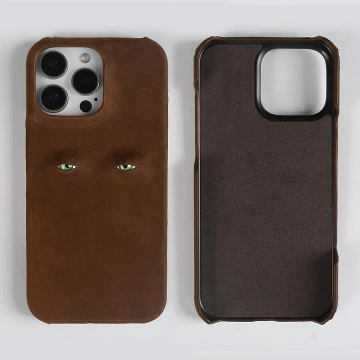 Mystic Gaze Leather iPhone Case