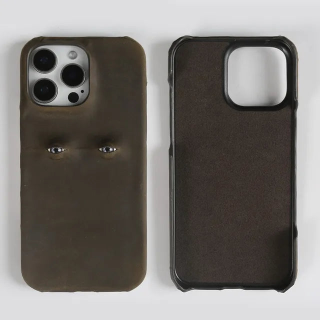 Mystic Gaze Leather iPhone Case