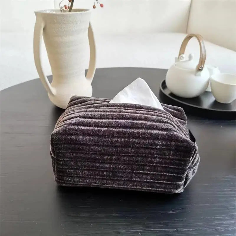 Velour de Luxe Tissue Box Holder