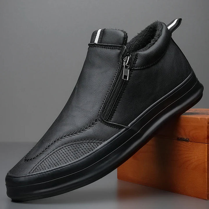 Monaco Leather Zip Boots