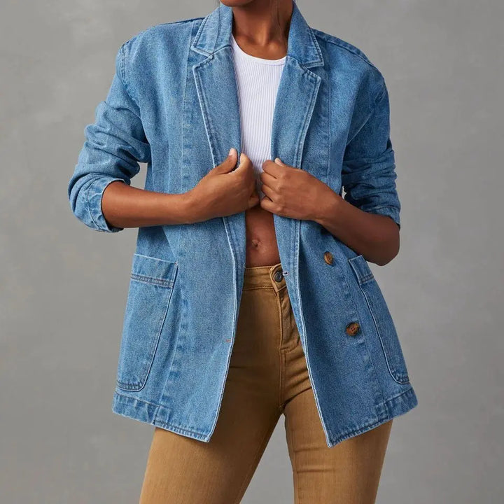 CHARLOTTE VINTAGE DENIM BLAZER