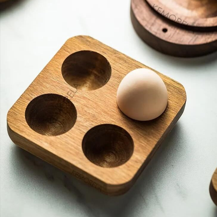 Acacia Egg Holder