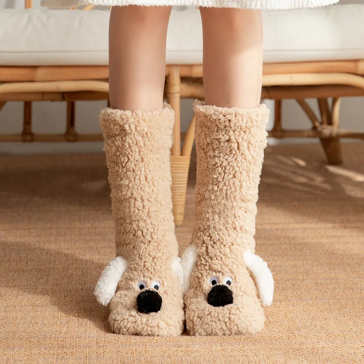 Fluffy Friends Lounge Socks