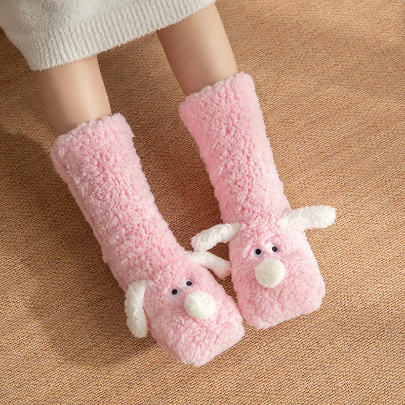 Fluffy Friends Lounge Socks