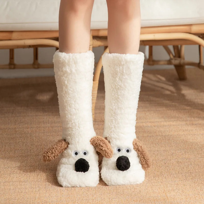 Fluffy Friends Lounge Socks