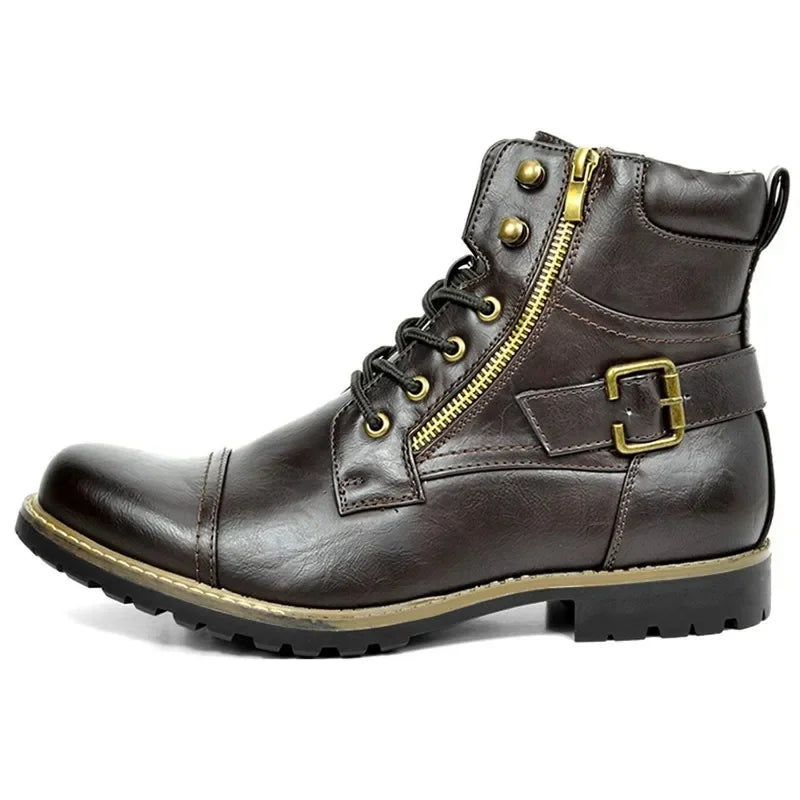 James Turner Lace-up Leather Boots - Ferruccio Mancini Collection