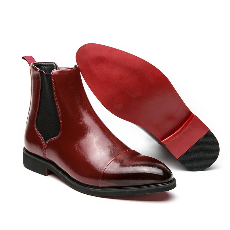 Emiliano Carracci Genuine Leather Chelsea Boots