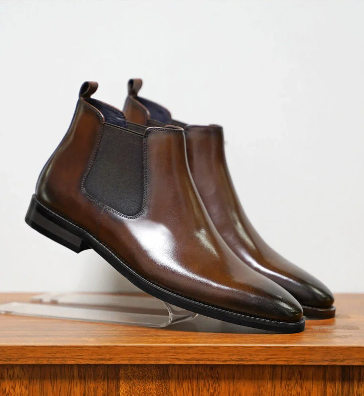 Salvatore Bassano Genuine Leather Chelsea Boots - Ferruccio Mancini Collection