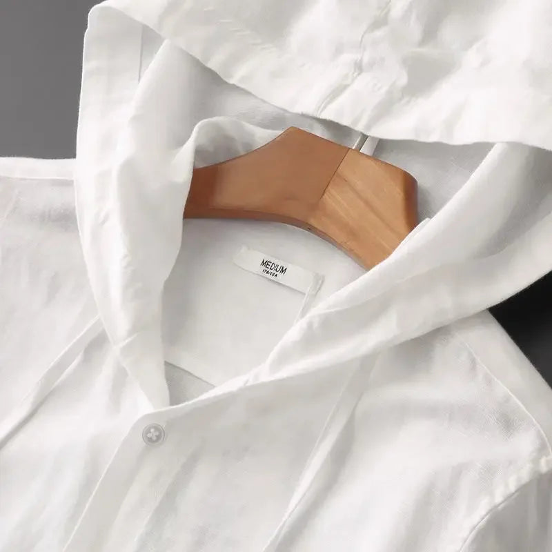 Hampton Sands Linen Hooded Shirt