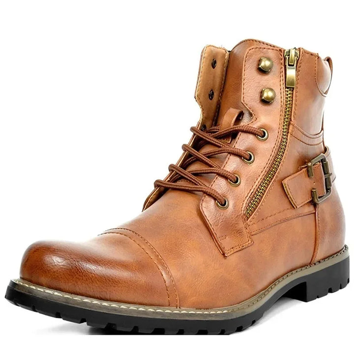 James Turner Lace-up Leather Boots - Ferruccio Mancini Collection