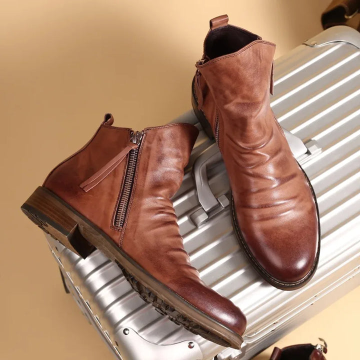 Pietro Rinaldi Leather Chelsea Boots - Ferruccio Mancini Collection