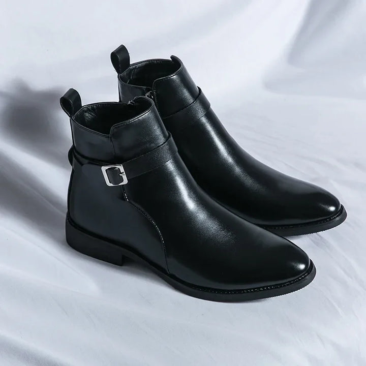 Sergio Genuine Leather Chelsea Boots