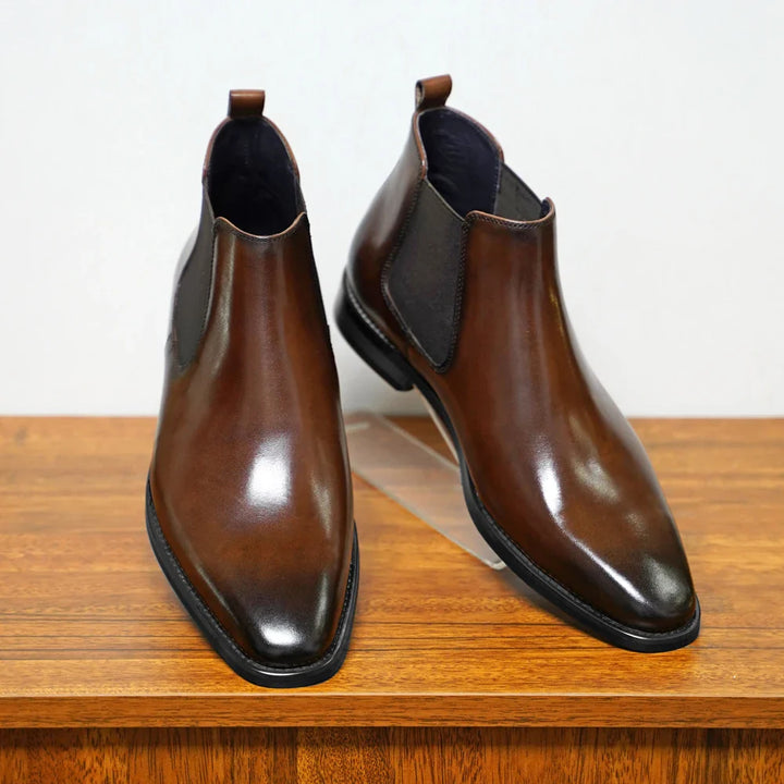 Salvatore Bassano Genuine Leather Chelsea Boots - Ferruccio Mancini Collection