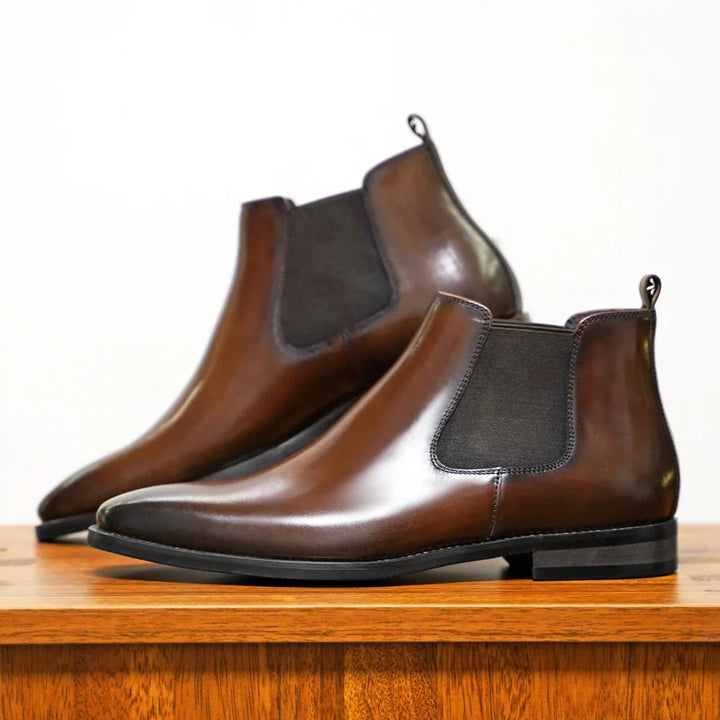 Salvatore Bassano Genuine Leather Chelsea Boots - Ferruccio Mancini Collection