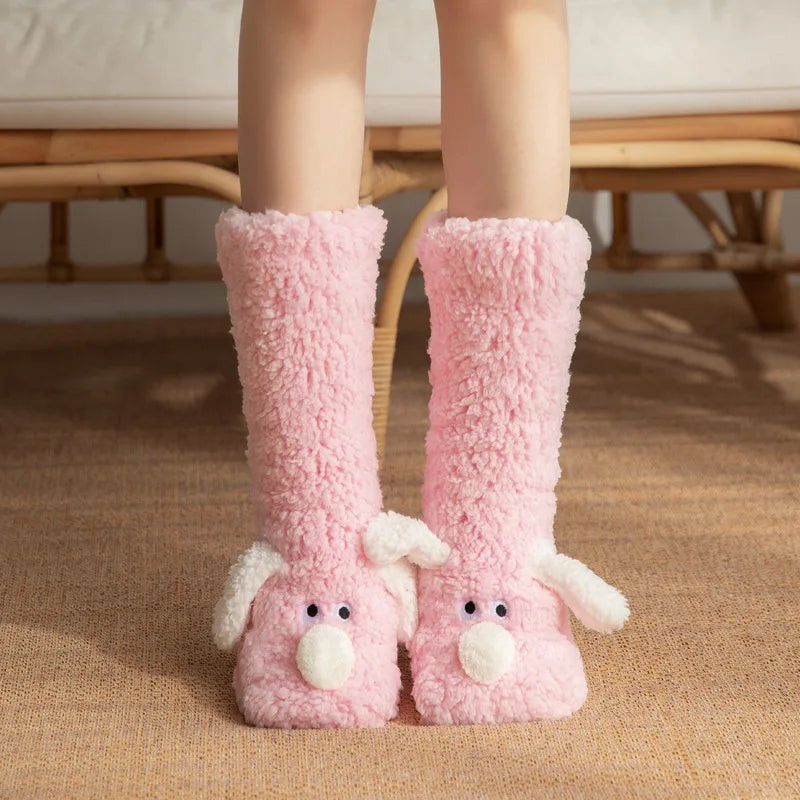 Fluffy Friends Lounge Socks