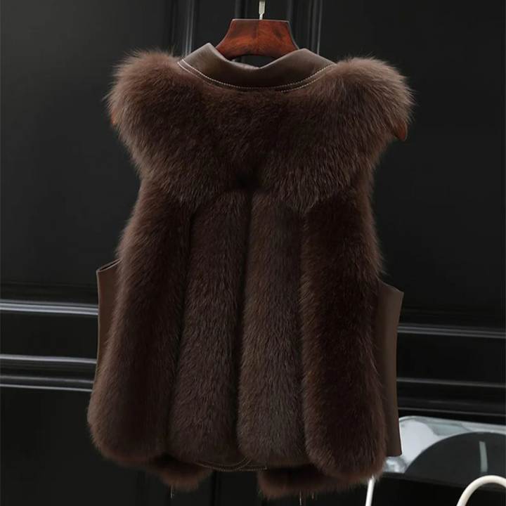 Velvet Faux Fur Gilet