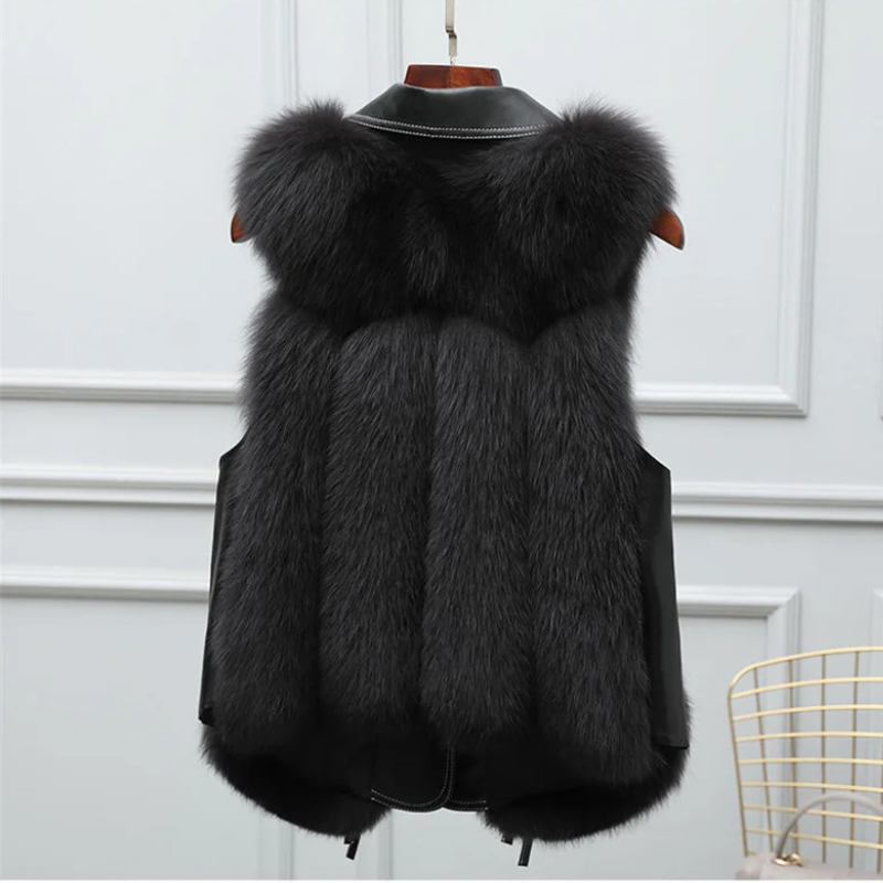 Velvet Faux Fur Gilet