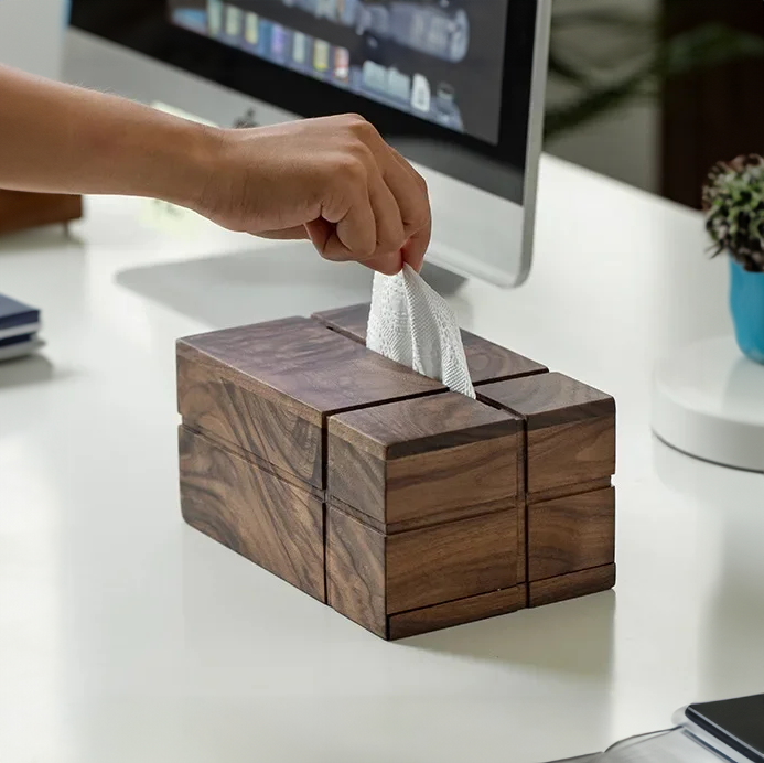 Monarch Walnut Tissue Box