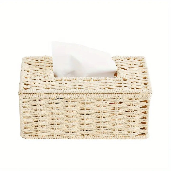 Woven Rectangular Tissue Box Holder