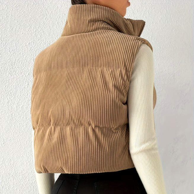 KYLA CORDUROY PUFFER VEST