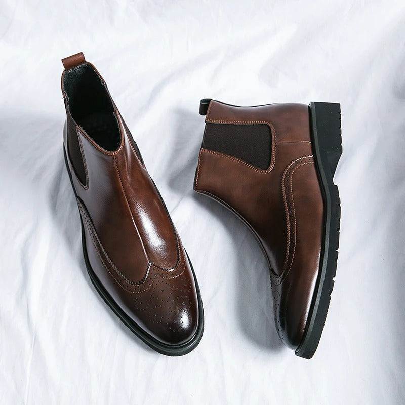 Dario Genuine Leather Chelsea Boots