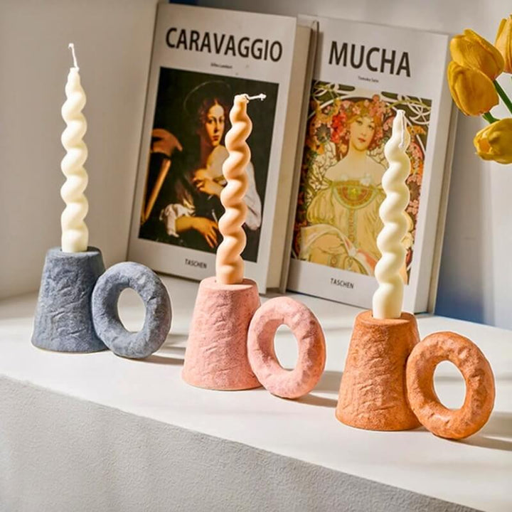 Sand Glazed Ceramic Candle Holder