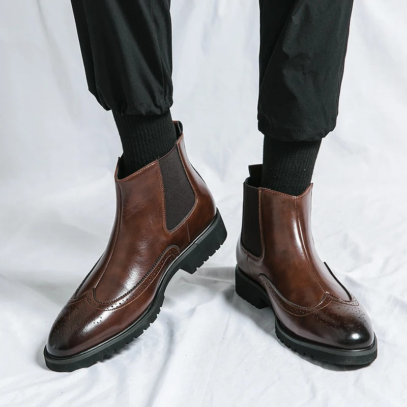 Dario Genuine Leather Chelsea Boots