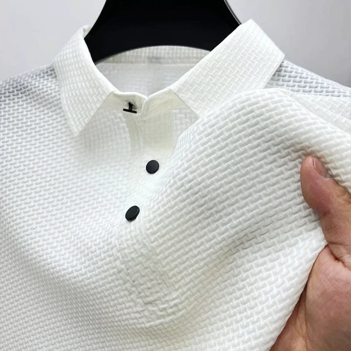 Waffle Knit Polo Shirt